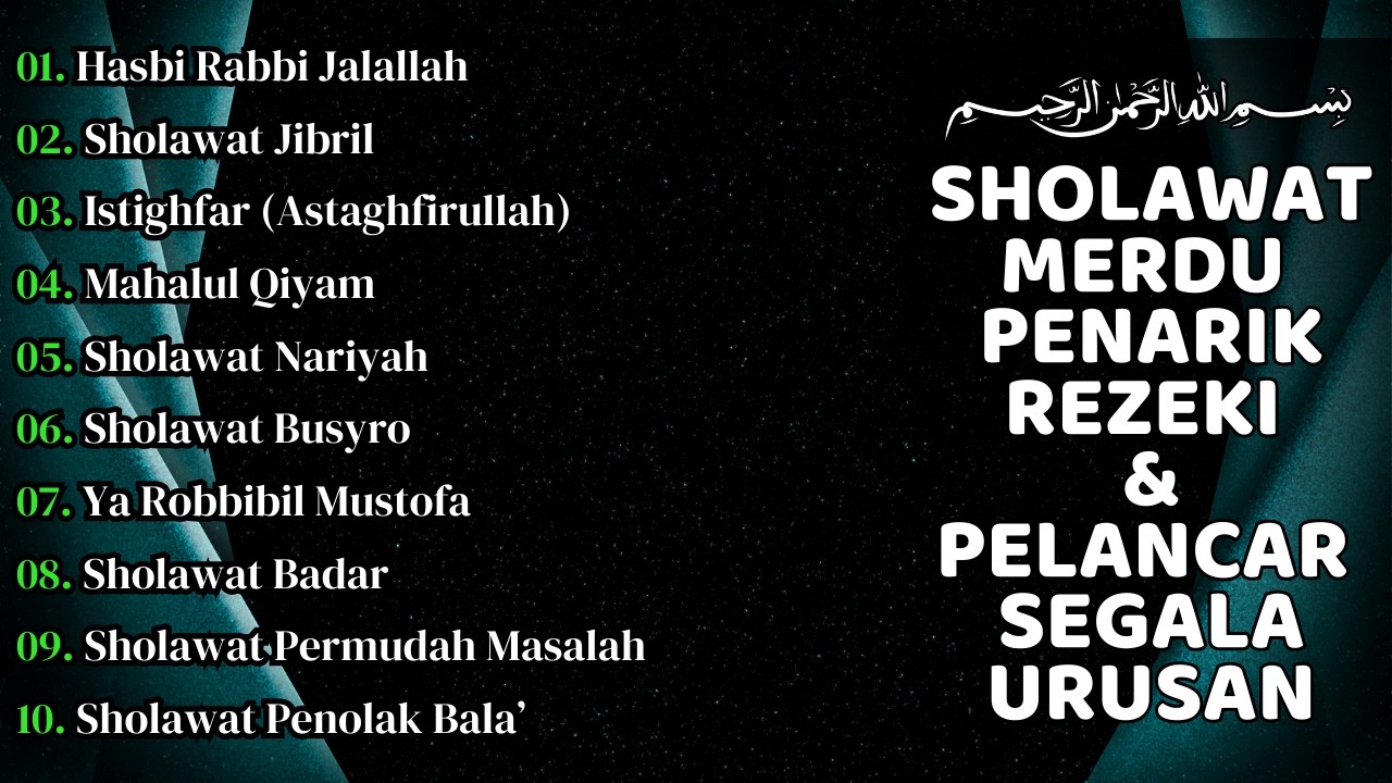 KUMPULAN SHOLAWAT NABI PENGUNDANG REZEKI TERBARU 2026 | Sholawat Jibril, Sholawat Busyro, Nariyah
