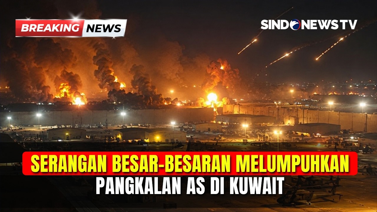 PULUHAN DRONE IRAN! Serangan Besar-besaran Melumpuhkan Pangkalan AS di Kuwait | BREAKING NEWS