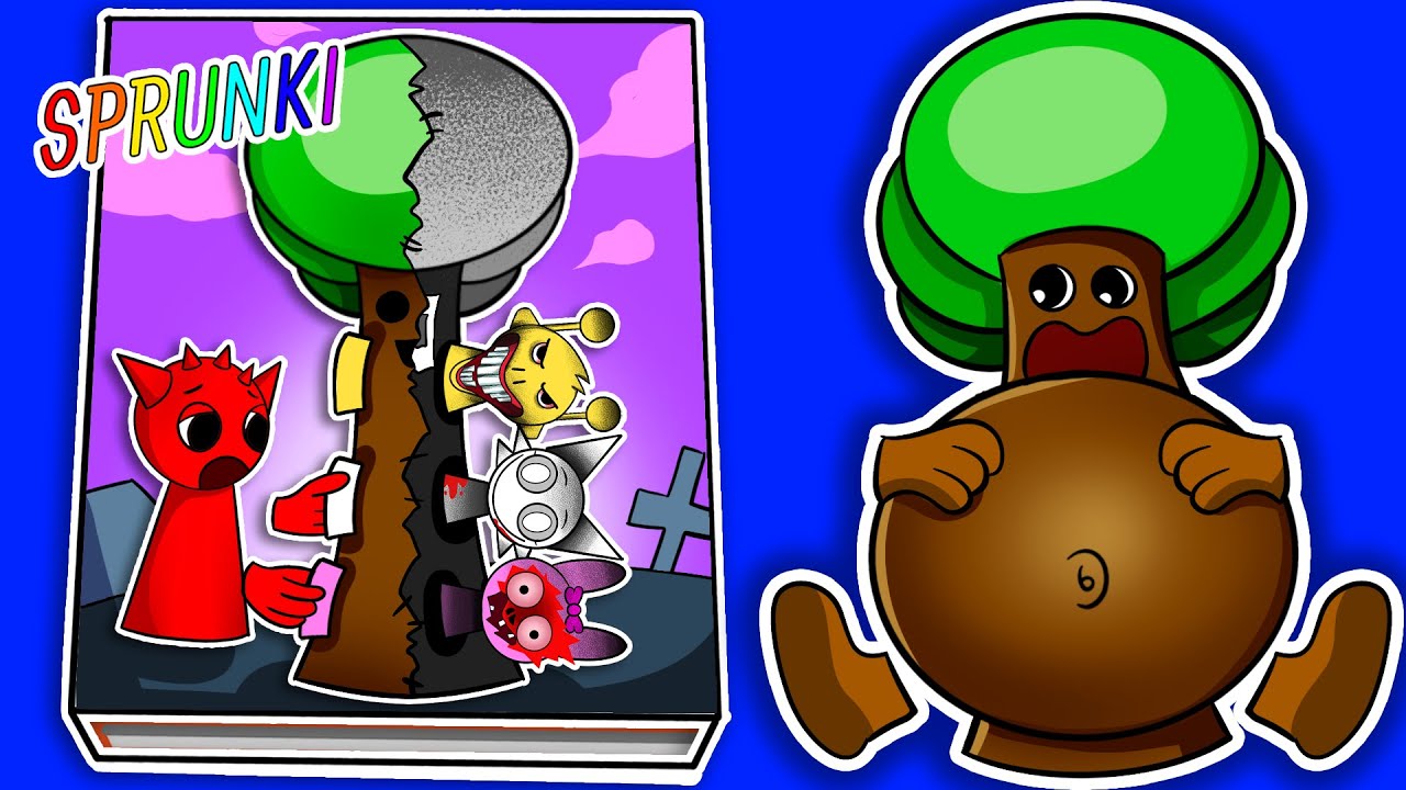 Making INCREDIBOX SPRUNKI Game Book📚 💕 Mr. Tree Pregnant Story Squishy Surgery