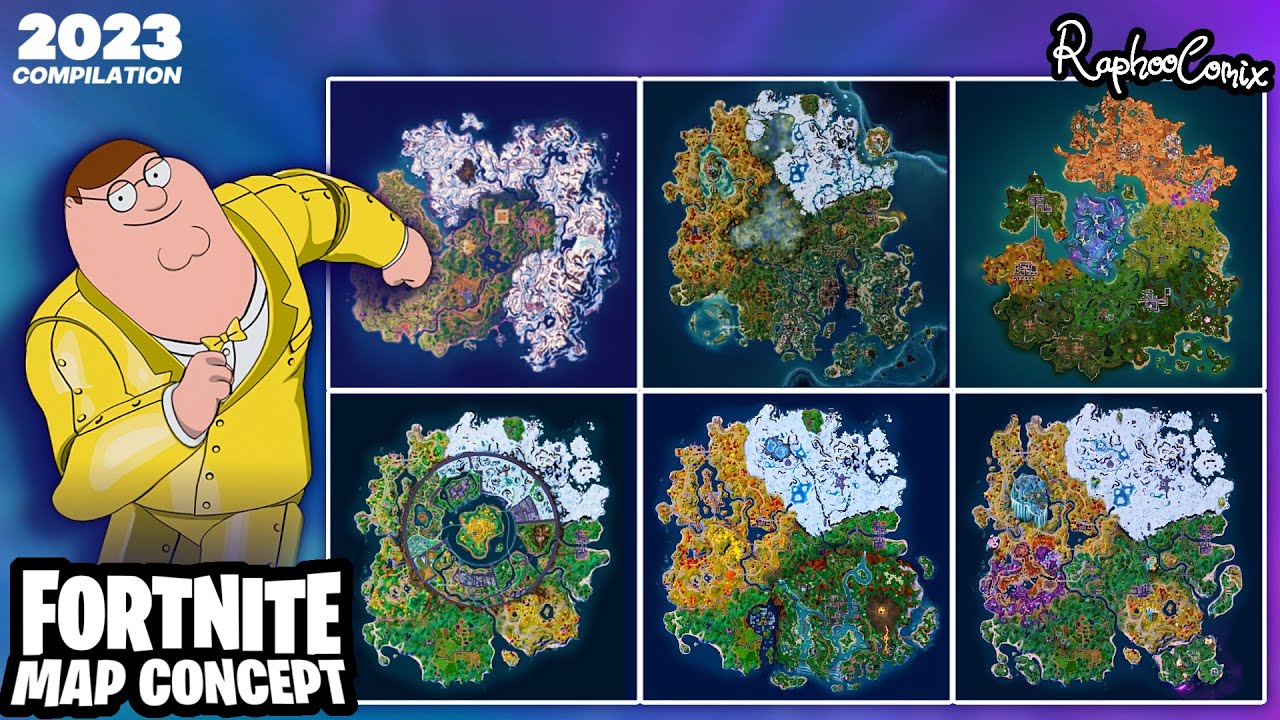Fortnite Map Concept Evolution Of 2023 - Chapter 5 Season 2, Maps After End Events And More!
