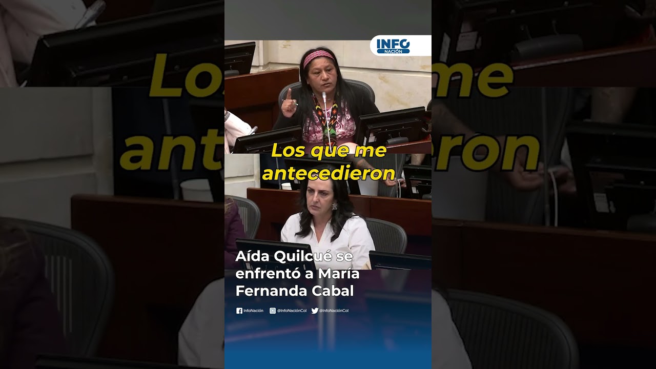 A&iacute;da Quilcu&eacute; se enfrent&oacute; a Mar&iacute;a Fernanda Cabal