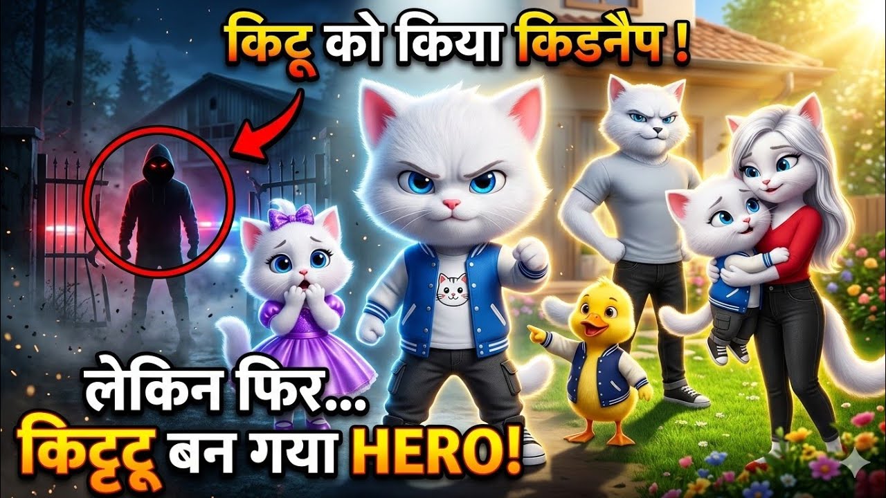 किट्टू को Kidnappers उठा ले गए 😱 | किट्टू ने दिखाई जबरदस्त बहादुरी | Kids Moral Story