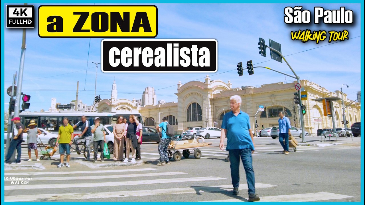 [4K] Essa &eacute; a ZONA Cerealista de S&atilde;o Paulo. Vou te mostrar como &eacute;! #saopauloape #centrodesp