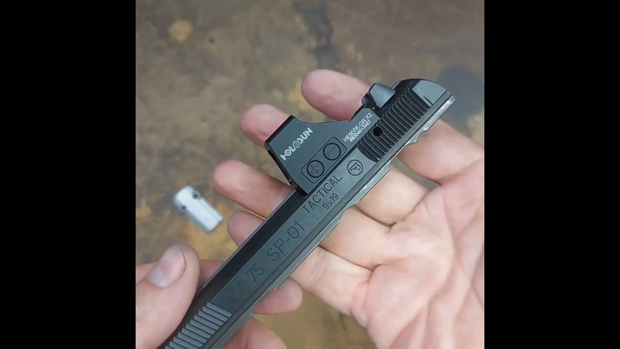 CZ 75 SP-01 Tactical Optic Cut Holosun K Footprint