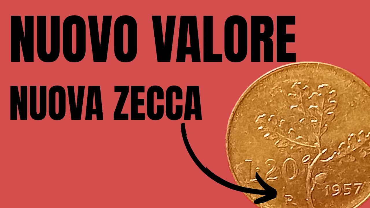 Errori di conio sulla moneta da 20 lire.