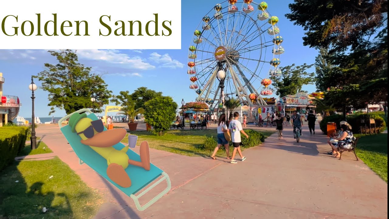 4K Walking Tour | Golden Sands, Bulgaria 🇧🇬 2022