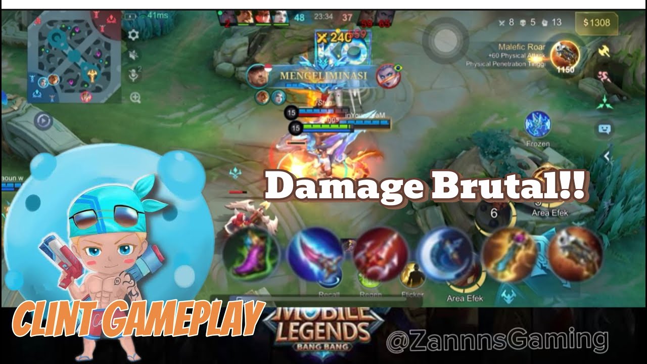 Clint Brutal Damage , Build Clint Terbaru | Clint Gameplay