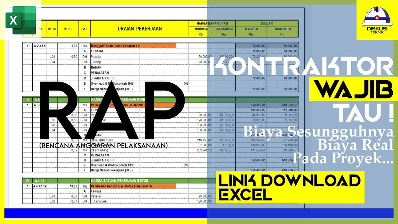 PENGERTIAN RAP / RENCANA ANGGARAN PELAKSANAAN DAN CARA MENGHITUNGNYA