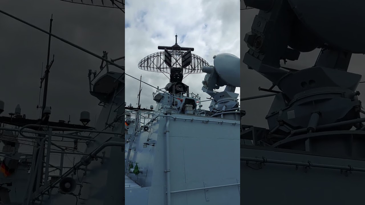 Thales LW08 Luftraumaufkl&auml;rungsradar der Fregatten der Brandenburg Klasse F123 #deutschemarine