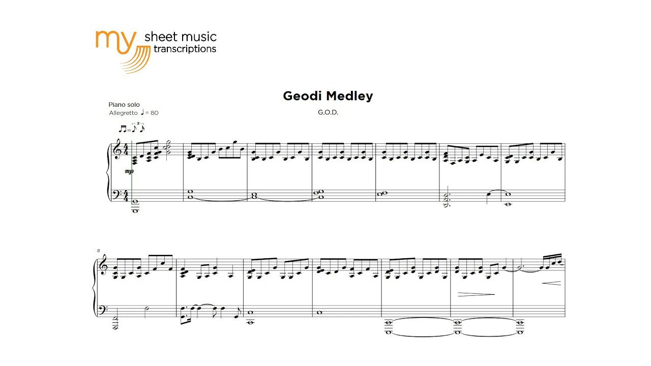 Geodi Medley (G.O.D.) - Full Sheet Music