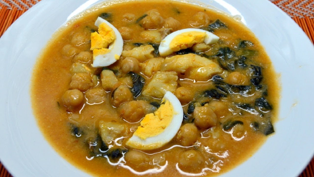 Potaje de Garbanzos con Bacalao Potaje de Cuaresma con TRUCOS