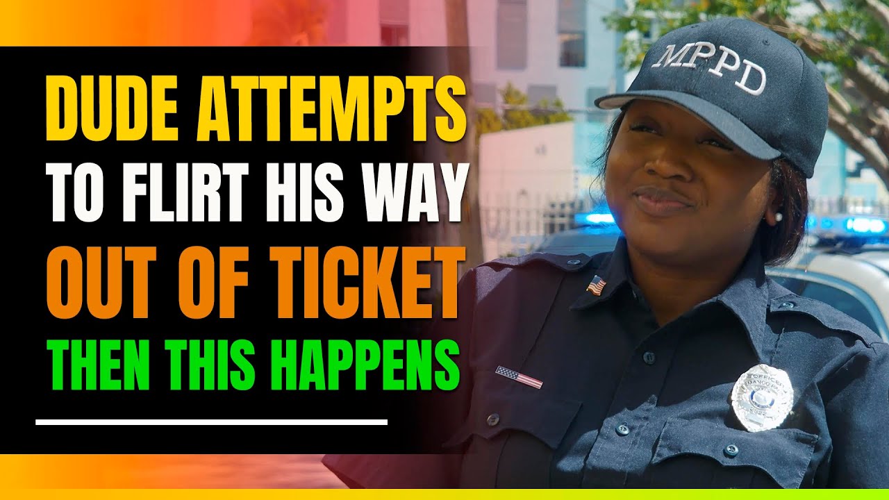 Guy Attempts To Flirt His Way Out Of Ticket. Then This Happens