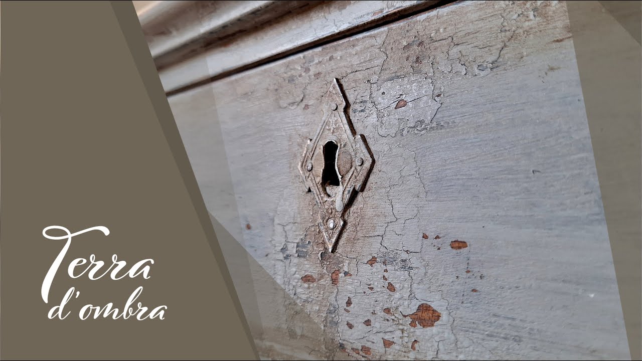Restyling  CASSETTIERA con PIROGRAFO e BITUME