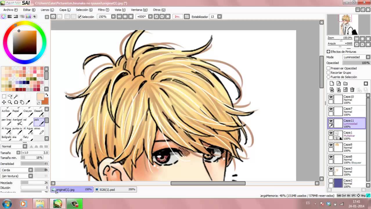 [Speedpaint] Mamura daiki - hirunaka no ryuusei