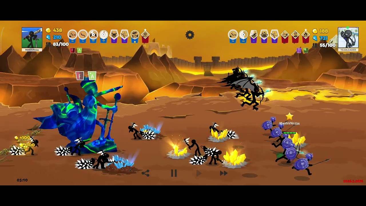 Stick war saga vs Gigant Boss Final 