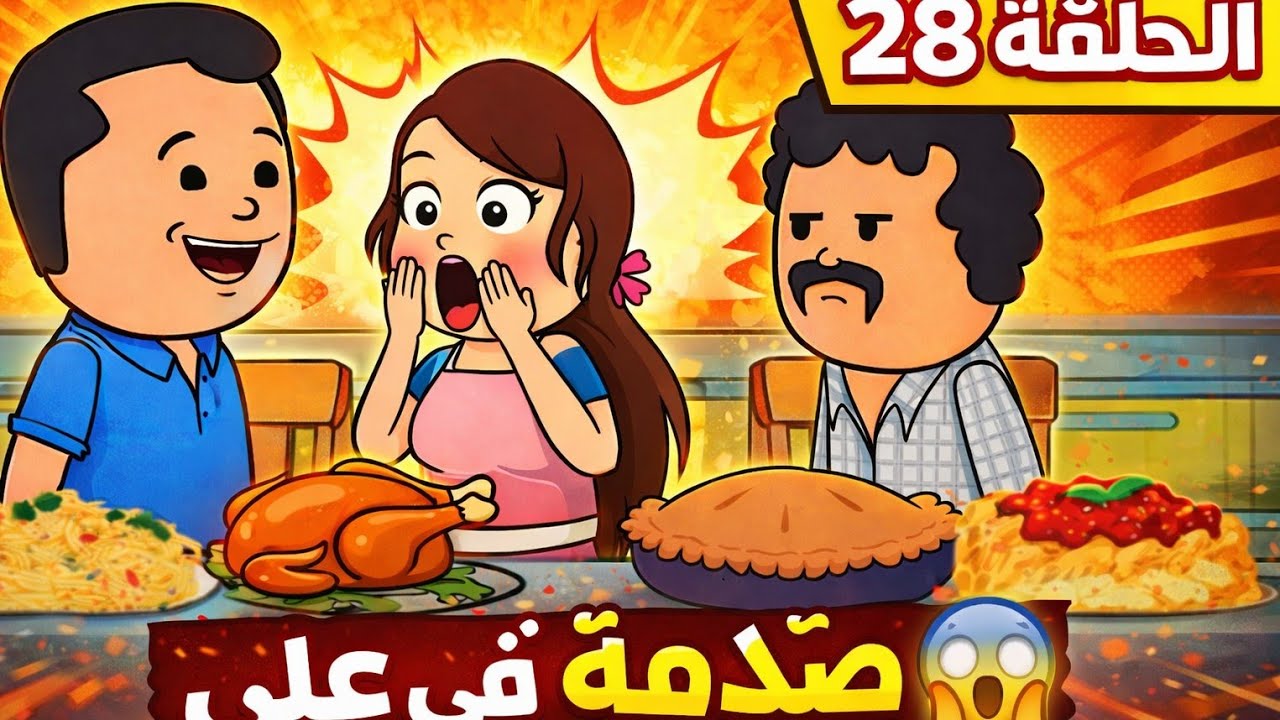 مسلسل الغربه ✈️ الحلقه ال28 هسيب خطيبته بسبب اللي سمعه وشافه ......😱😰