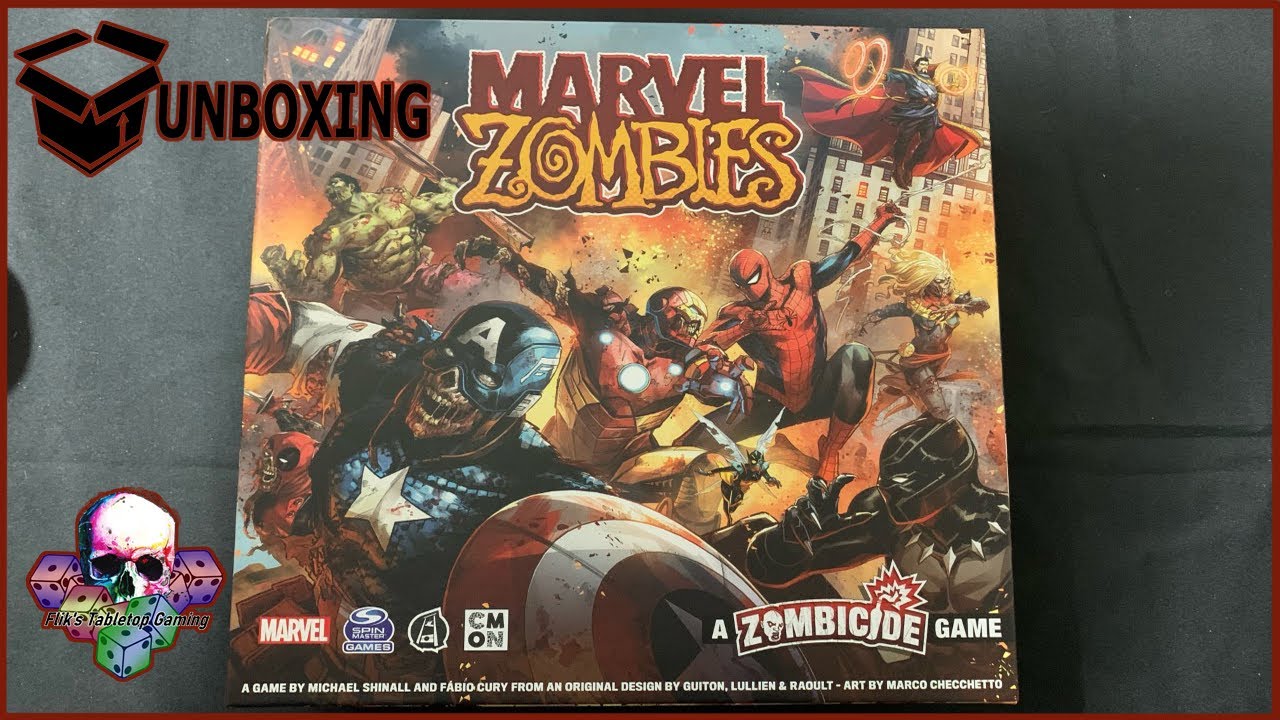 Unboxing Marvel Zombies a Zombicide Game by CMON
