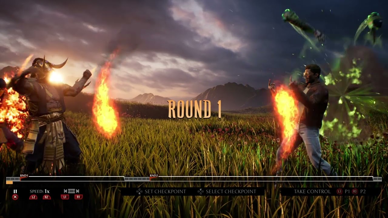 MK1 Online VS a good Cage player 0-0 lol