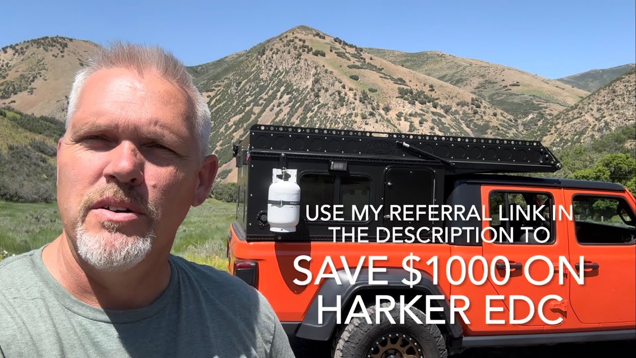 Harker Outdoors EDC camper long walk through. Overland wedge camper.
