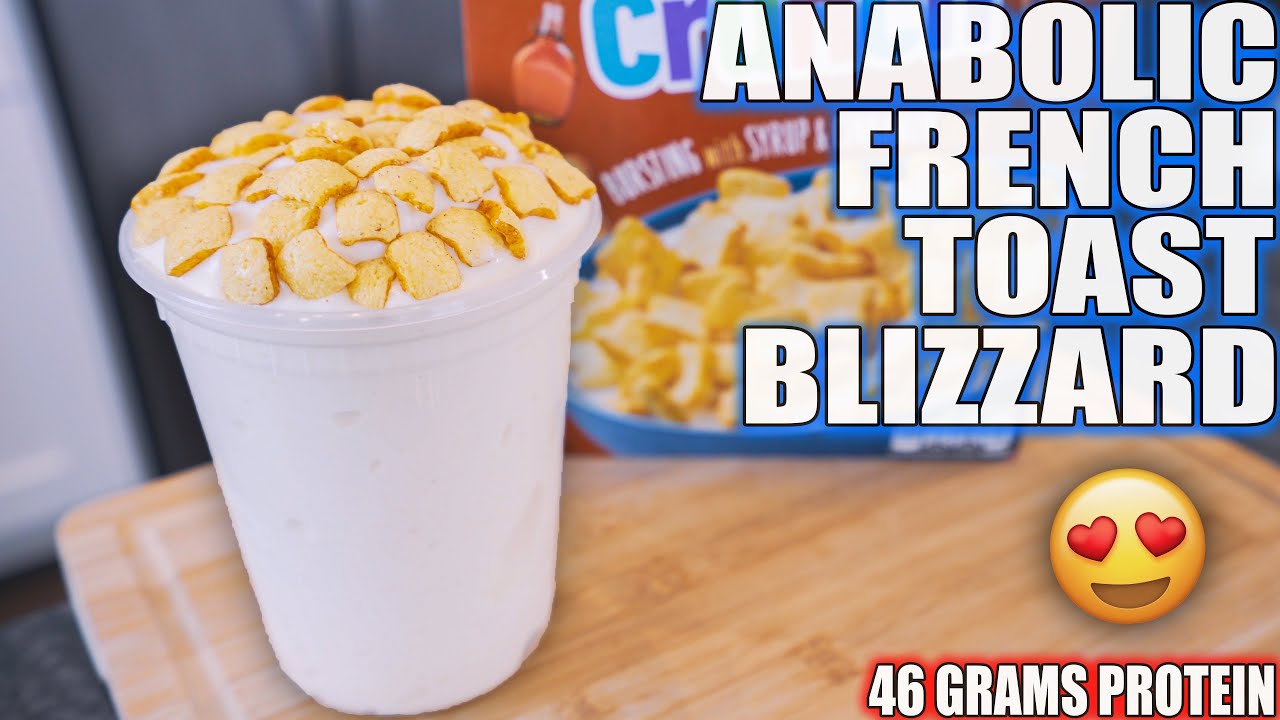 ANABOLIC FRENCH TOAST BLIZZARD | High Protein Bodybuilding Ice Cream Recipe