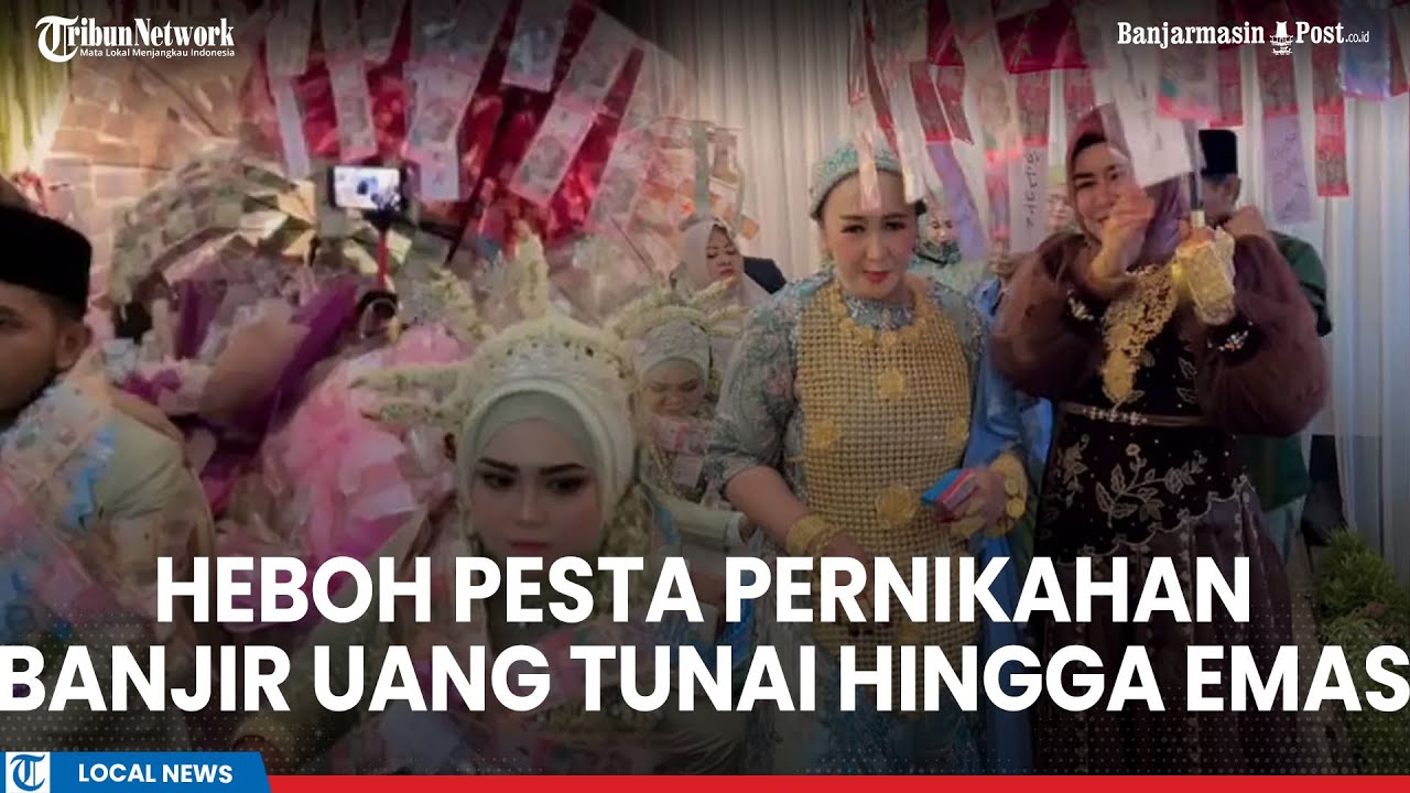 Viral Pesta Pernikahan Anak Juragan Daging di Banjarmasin, Banjir Uang Tunai Hingga Emas 999