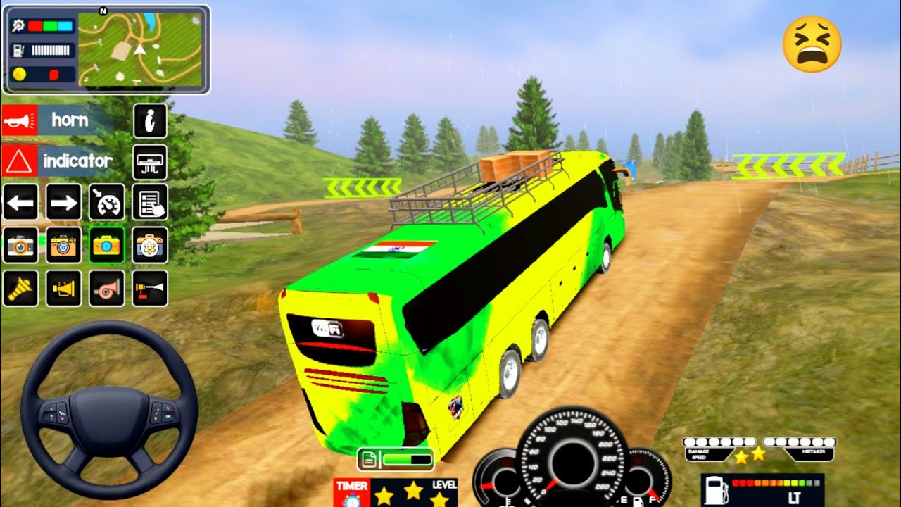 Coach Bus SIMULATOR Indian 🇮🇳 Off Road Driving Bus Game Simulator 2026 Gameplay Video Part 40