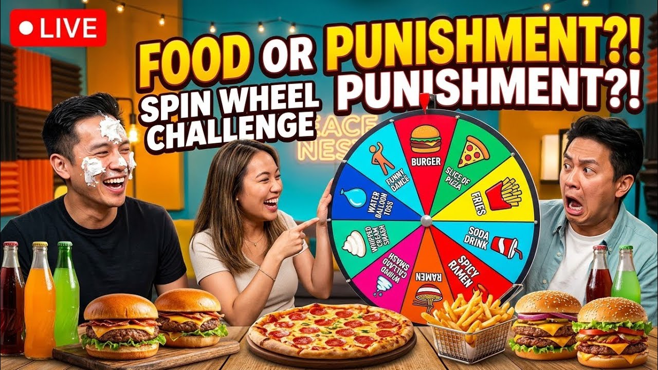  LIVE 🔴 Spin Wheel Challenge 😂 Food or Funny Punishment? #Live #Challeng #fun #USA #UK #Germany