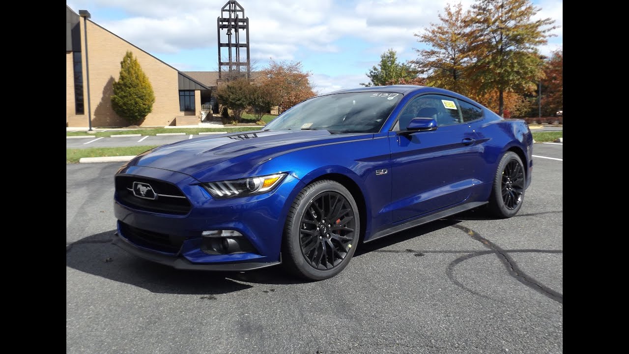 2015 Ford Mustang GT Fastback 50th Anniversary Edition Start Up, Full Tour and Review