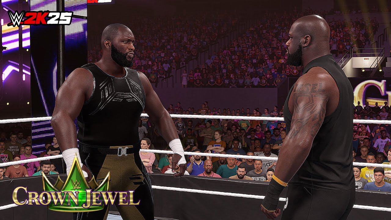 FULL MATCH: Shaquille O'Neal vs Omos - Crown Jewel (WWE 2K25)