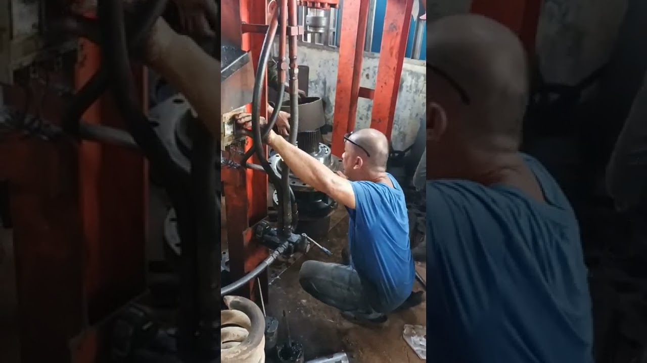 proses pemasangan dan perakitan bearing swing reduction gear ( sumitomo )