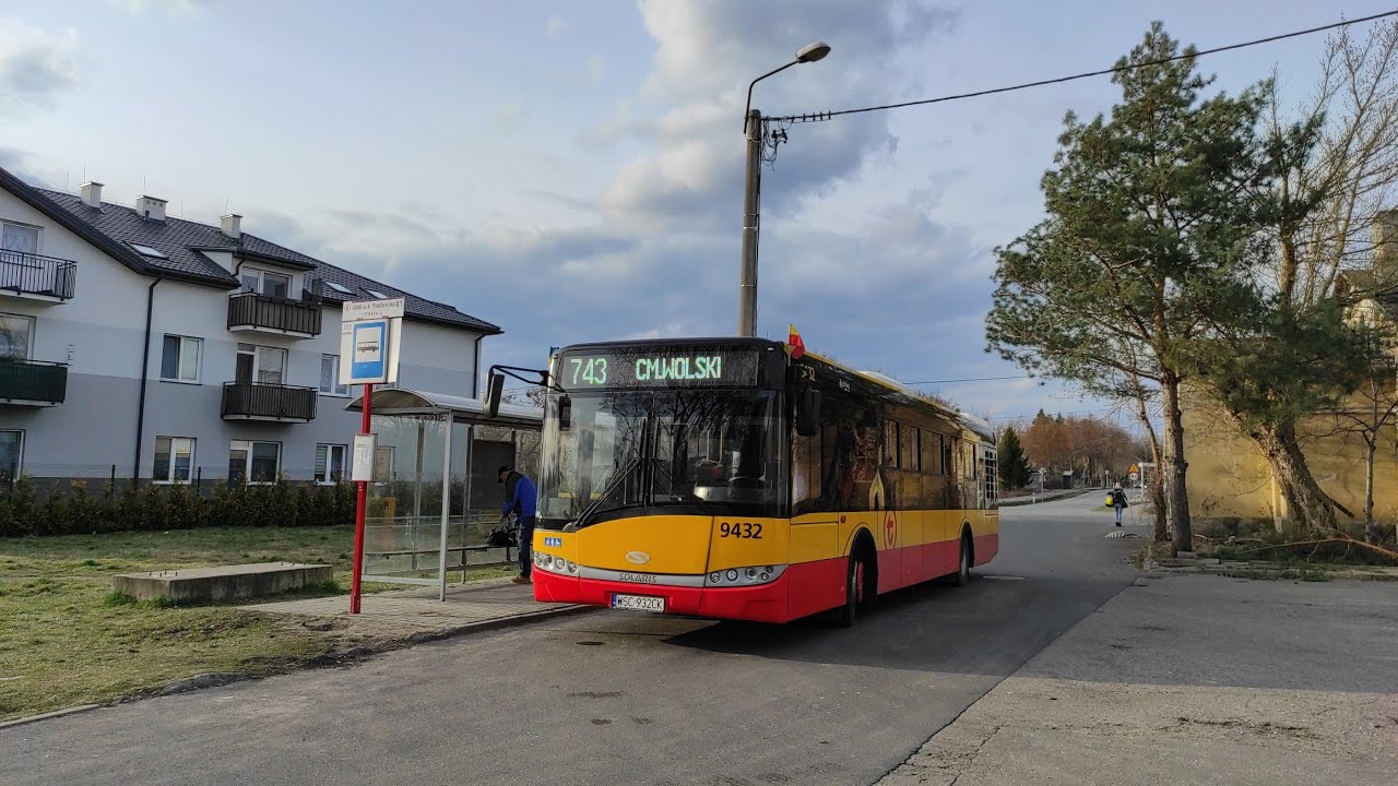 Solaris Urbino 12 III Arriva Bus Transport Warszawa #9432 (linia 743)