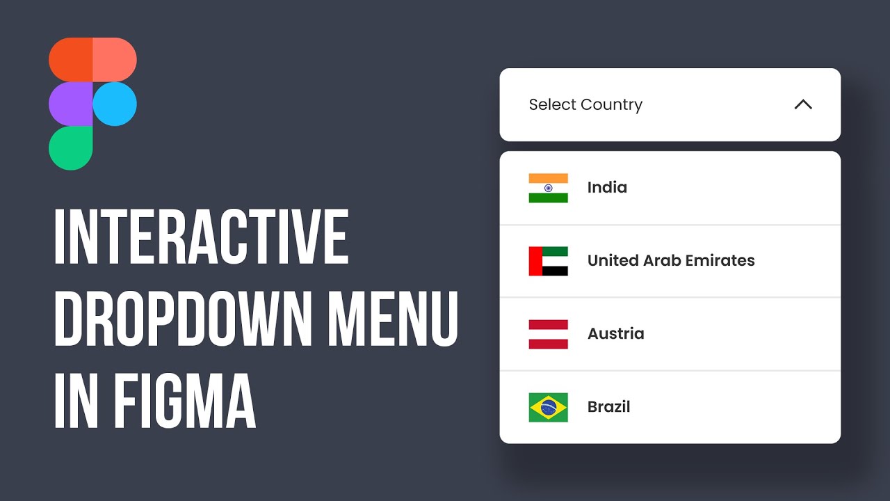 Animated Dropdown Menu in Figma  |  Interactive Dropdown Menu  |  Figma Tutorial Malayalam
