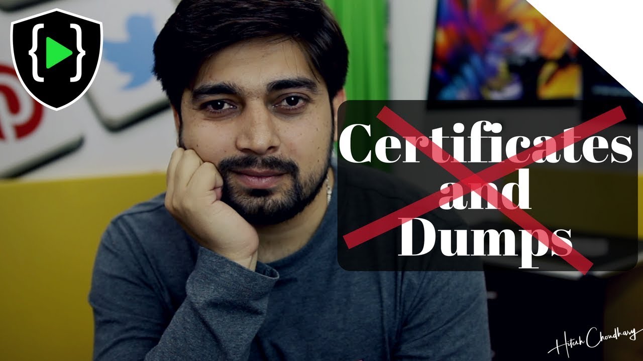 Certifications and Dumps - A serious issue