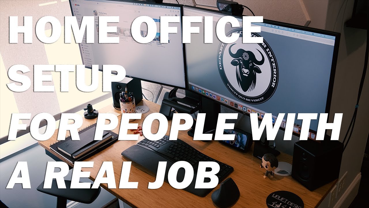 Home Office Desk Setup for Working Professionals with a 