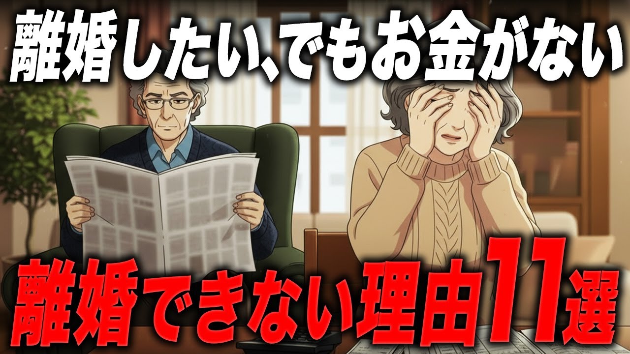 『離婚したら生きていけない…』お金と孤独の狭間でもがく60代・70代夫婦の現実【熟年離婚】