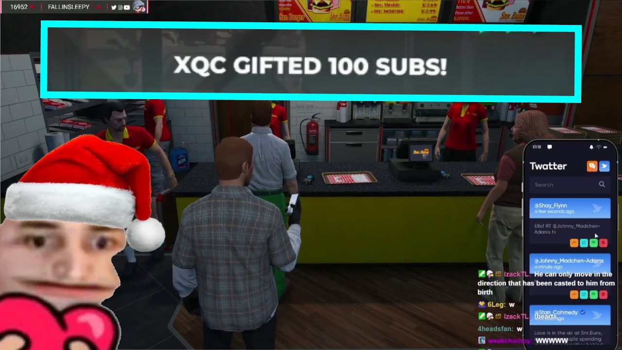 xQc Gifting Subs To NoPixel Streamers Compilation