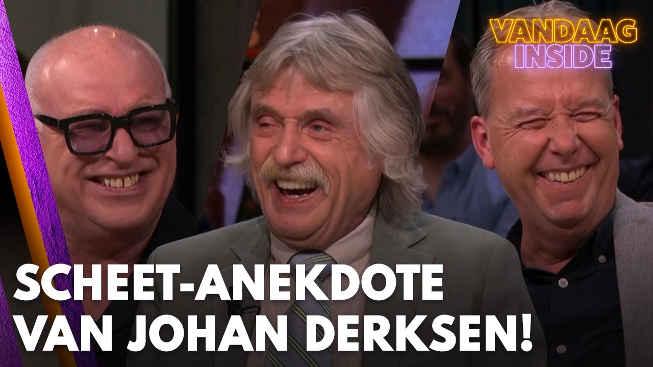 Vandaag Inside-tafel gaat stuk om smerige scheet-anekdote van Johan Derksen | VANDAAG INSIDE