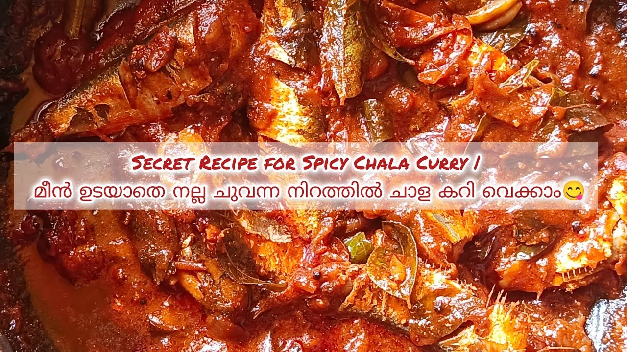 Perfect Chala Curry! 🐟 ചോറ് എത്ര കഴിച്ചാലും മതിയാവില്ല! മീൻ ഉടയാതെ നല്ല ചുവന്ന നിറത്തിൽ😋