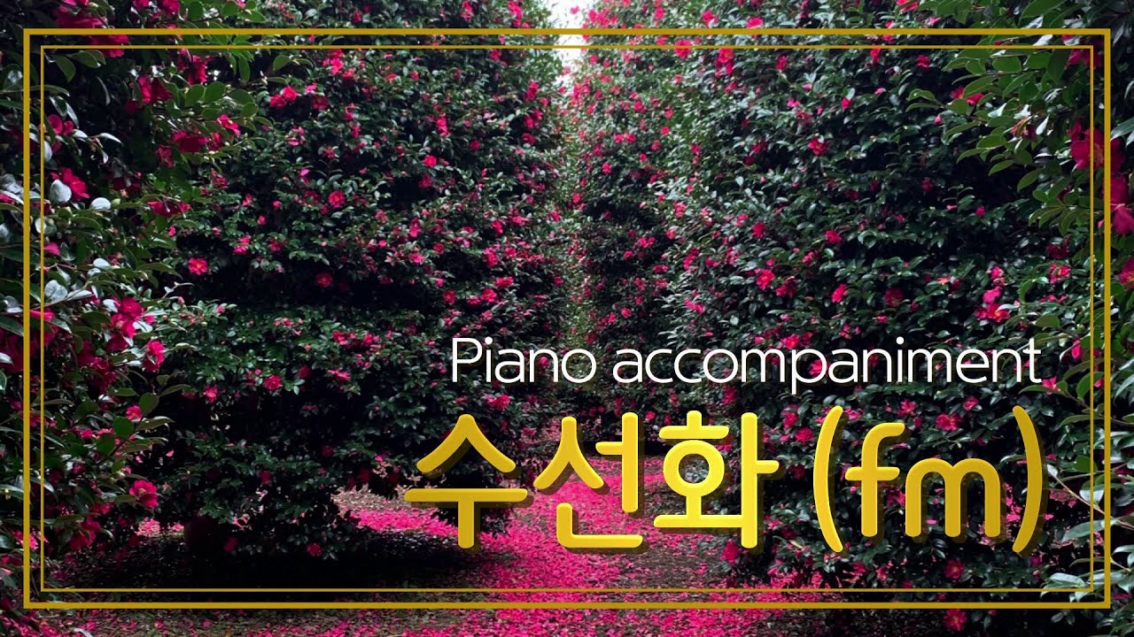 [H] 수선화 (작사: 김동명, 작곡: 김동진) in fm / 피아노반주 / Piano MR