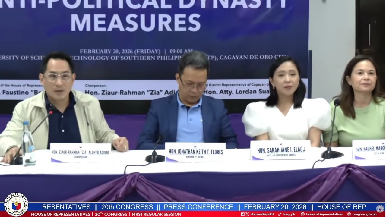 LIVE: Press Conference House of Representatives | February 20, 2026)