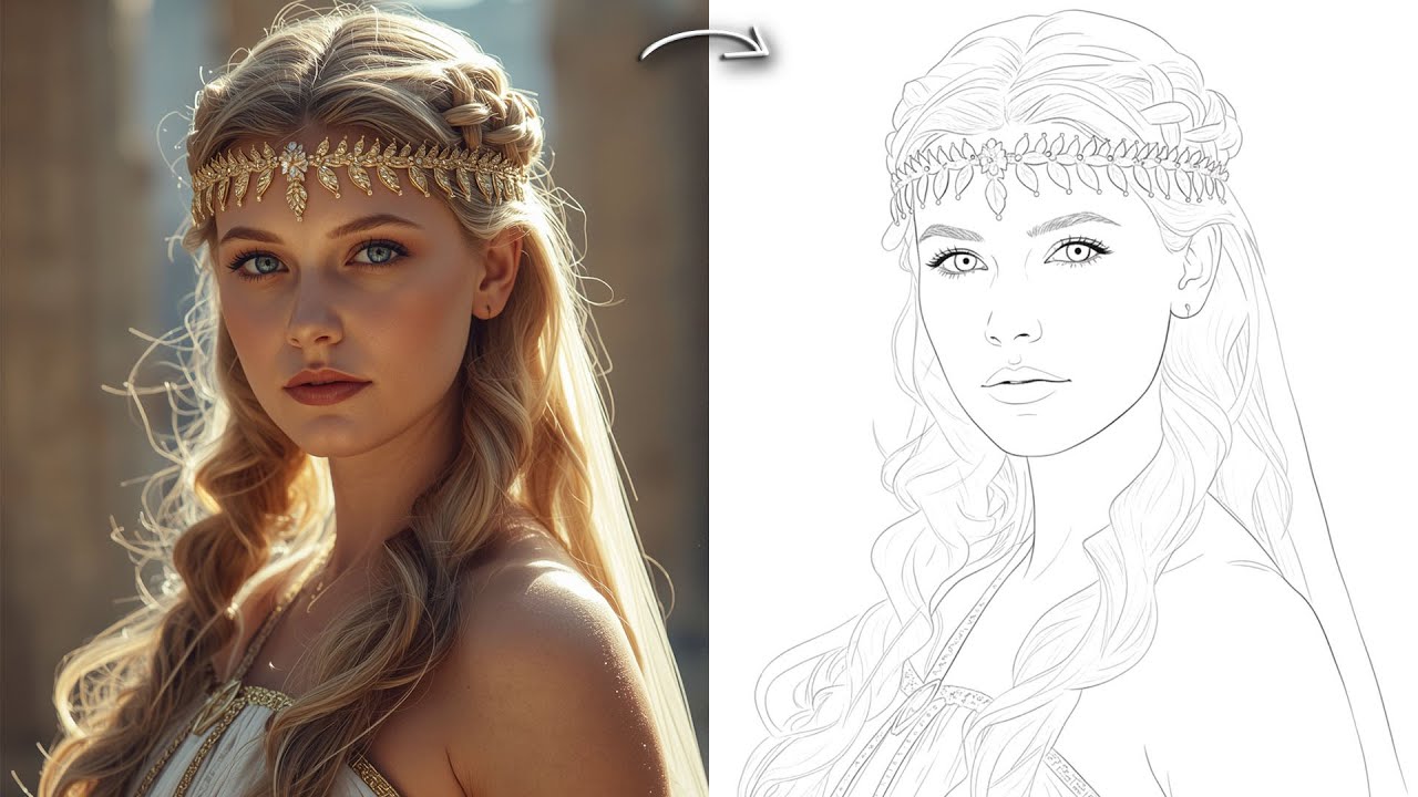 Drawing a Digital Portrait of a Girl | Digital Drawing of a Girl | Speedpaint