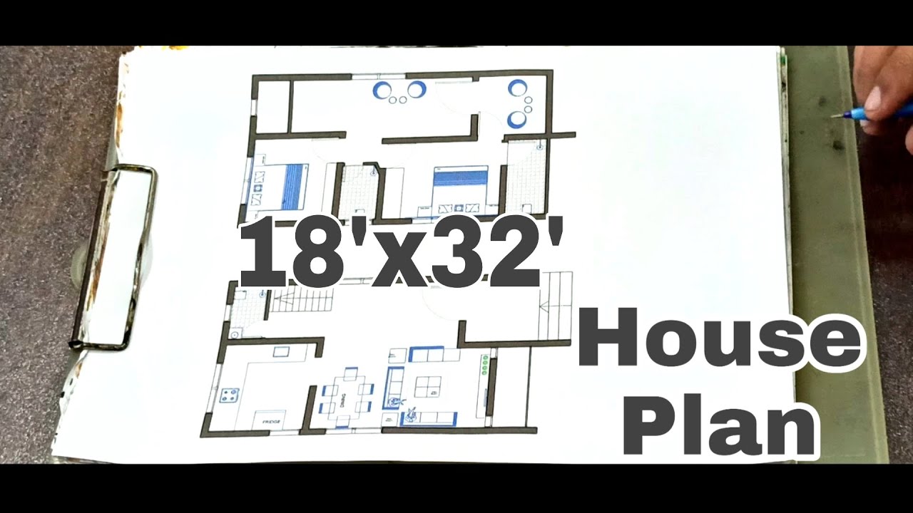 18'x32' House Plan || Duplex House Plan || 576 Sqft Area ||