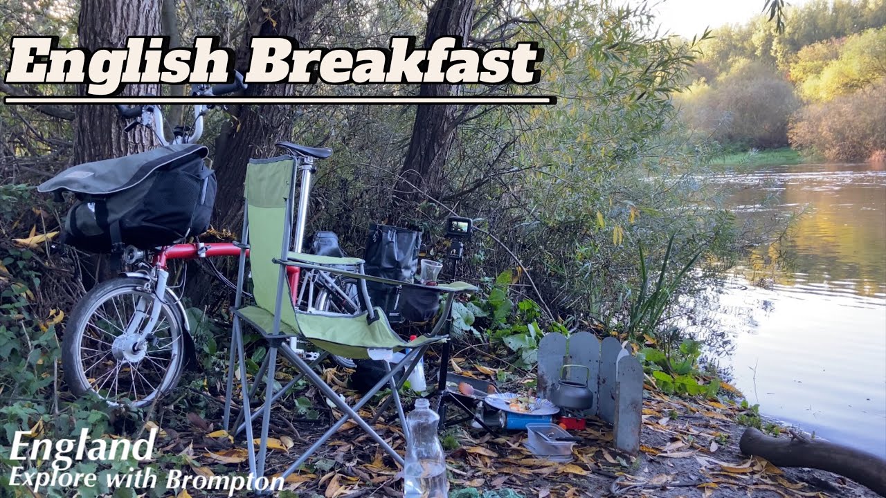 Brompton ride & cooking an outdoor ENGLISH BREAKFAST