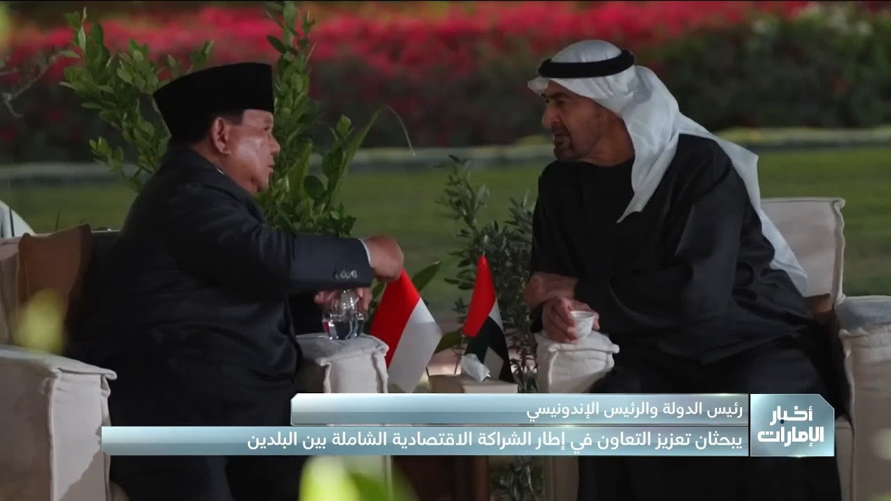 رئيس الدولة والرئيس الإندونيسي يبحثان تعزيز التعاون في إطار الشراكة الاقتصادية الشاملة