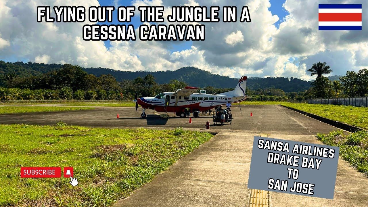Flying Costa Rica's Sansa Airlines. Drake Bay to San Jose on the Cessna Caravan!