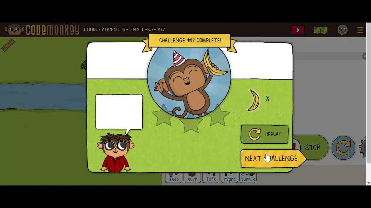 Code Monkey CODING ADVENTURE: CHALLENGE #17