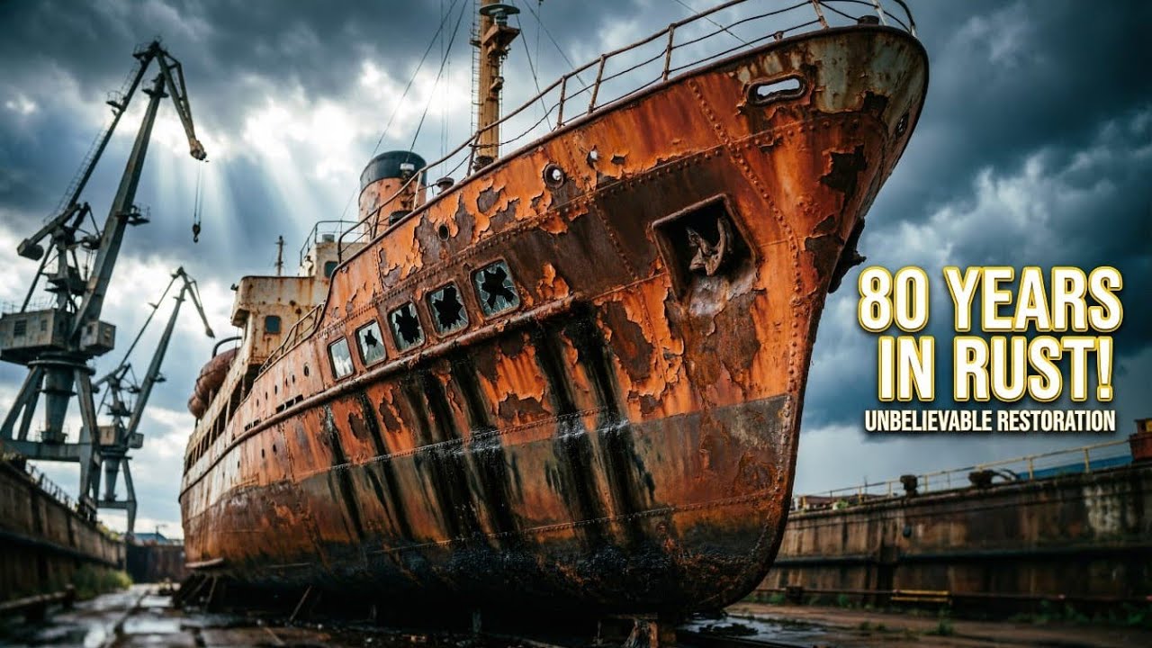 80-Year-Old WWII Cargo Ship Fully Restored | From Rust to Sea Trials