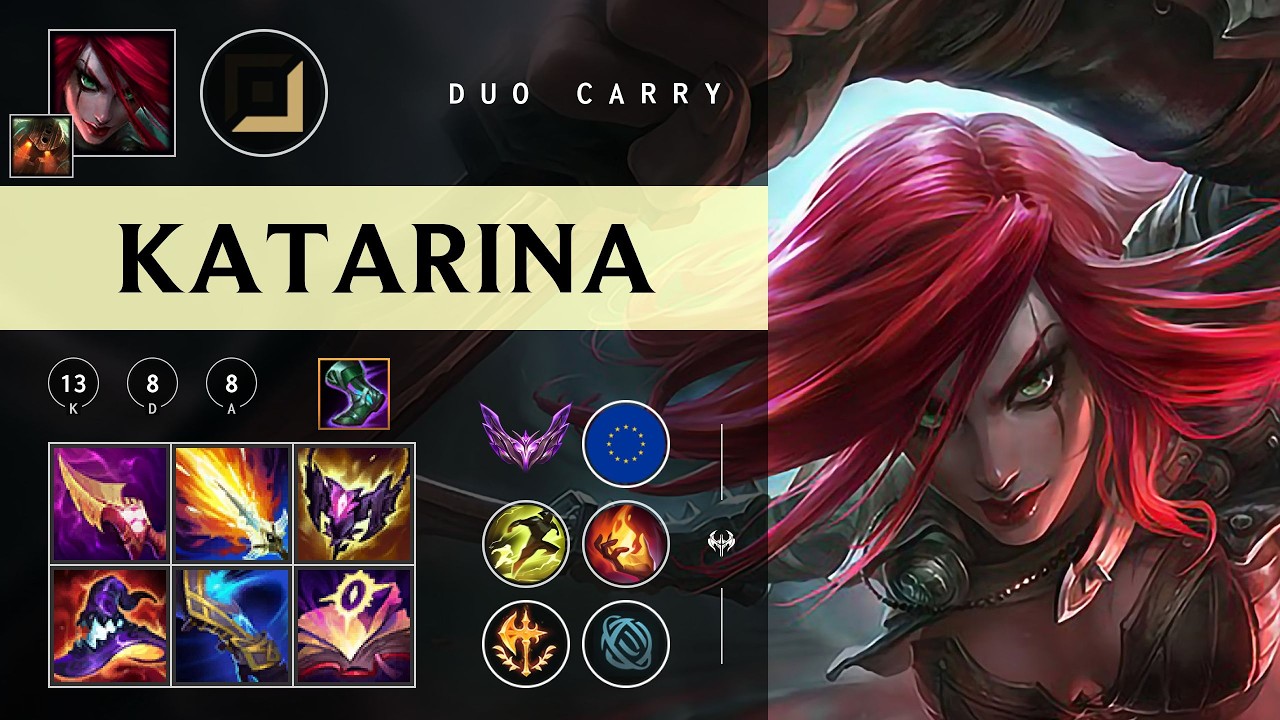 Katarina Carry vs Ezreal - EUW Master Patch 26.05