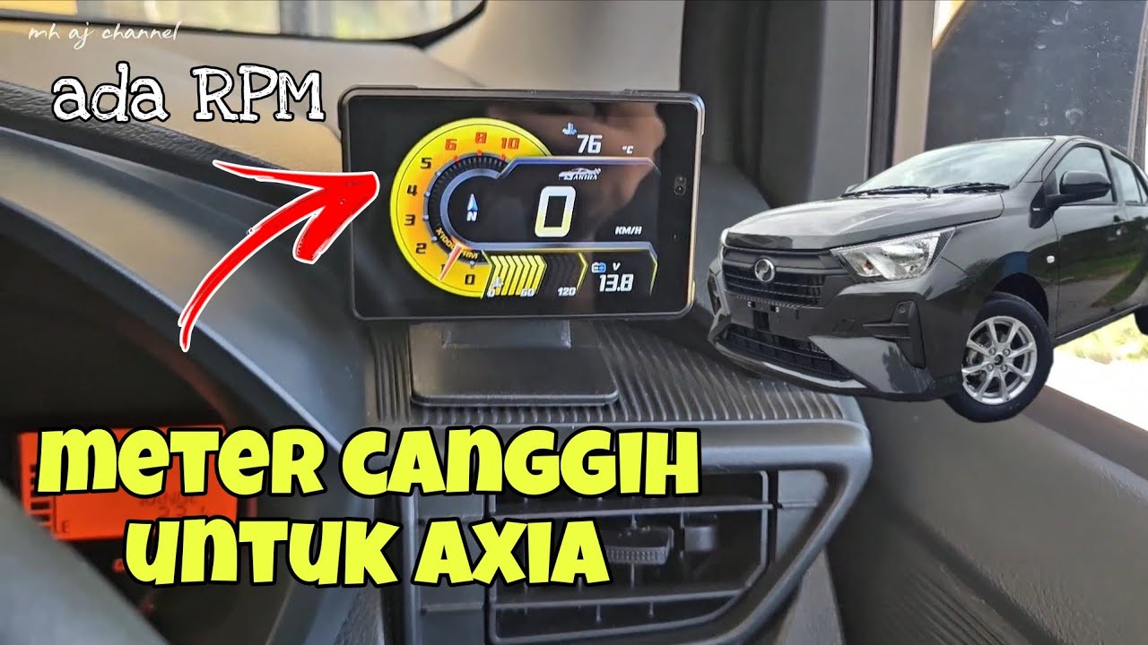 Pemasangan OBD meter A91 Akira || Review di Axia X 2025