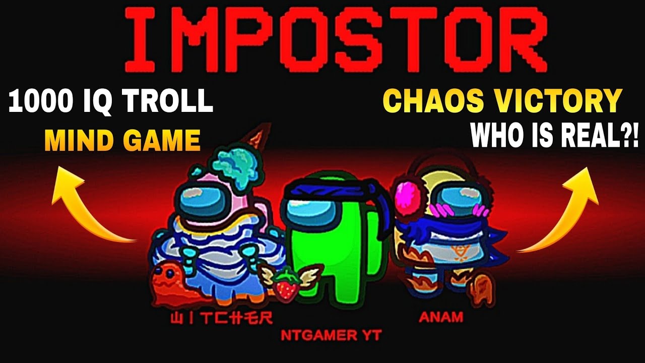Red Ss Chao ❤️Shapeshifter Impostor Ultimate Chaos Victory | Among Us Troll Gameplay #amongus 
